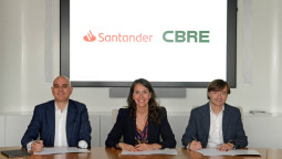 CBRE y Banco Santander firman acuerdo para la descarbonización del sector inmobiliario